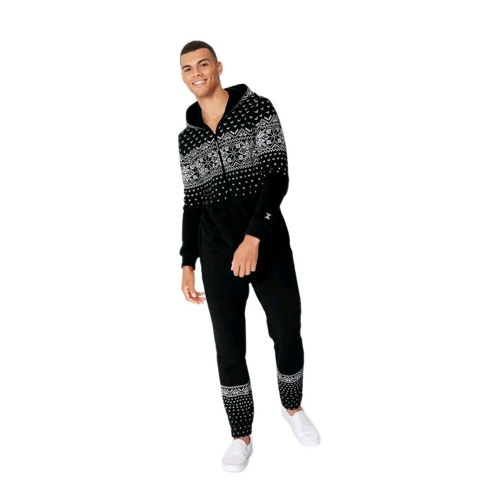 The Norwegian Original OnePiece Jump In As Size L Black Nordic Zip Up Hooded